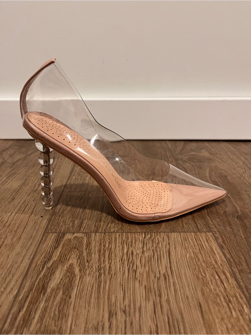 Azalea Wang nude/ transparent heels - Picture 6 of 12